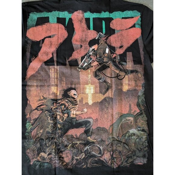 SKAARS AKIRA KANEDA Black T-shirt Mega Print Front Back Large NWT - Picture 5 of 9